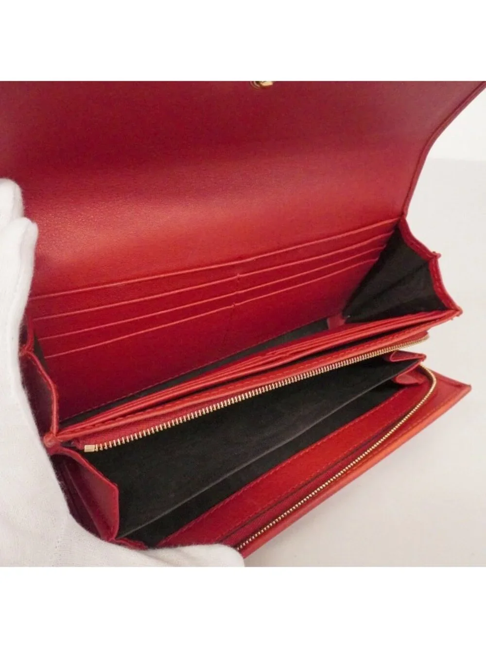 Gucci Wallet Guccissima Leather Red Gold - Picture 3 of 10